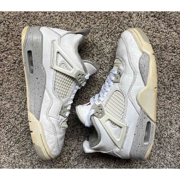 Nike Air Jordan 4 Retro White Oreo Size 6 Youth (Size 7.5 Women's) - Picture 7 of 7
